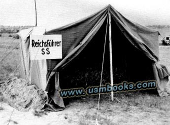 Reichsführer-SS Heinrich Himmler tent